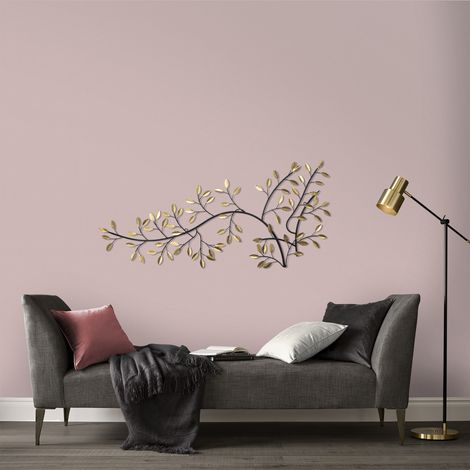 Objet filaire métal Branche d'or 108 x 49cm Doré (1/5)