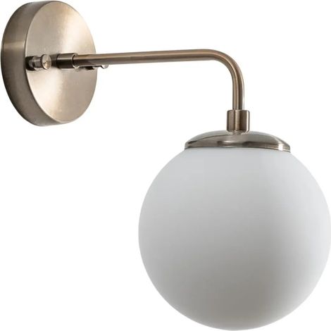 [GEBRAUCHT] B-Ware Opviq Wandleuchte Wandlampe Viran Glas Gold Antik Wohnzimmer Flur E14 Led Lampe