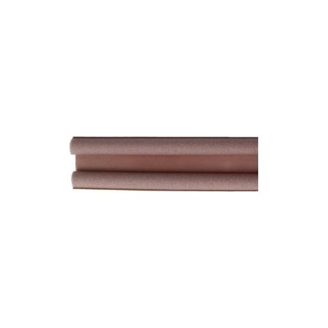 FPLUS burlete doble rollo marron 1mt , Burlete de doble rodillo flexible. Ancho máximo de puerta: 35 mm.