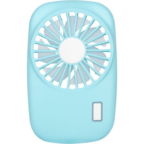 Ventilateur De Poche Mini Puissant Petit Ventilateur Portable Personnel Vitesse Réglable Refroidissement Rechargeable USB - Bleu (1/5)