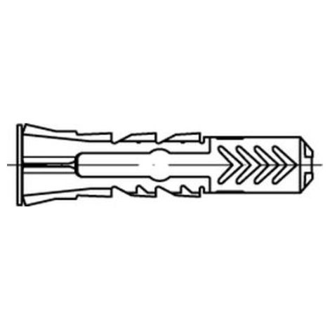 fischer ART 88690 Dübel Nylon DUOPOWER 12 x 60 S 25 Stk