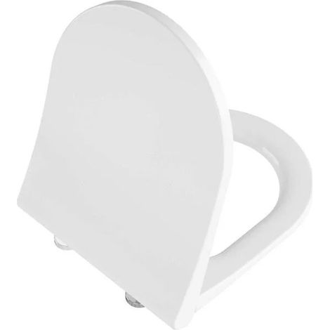 Vitra – Integra abattant frein de chute 131003009 – Duroplast blanc – Charnières inox – Fixation par le haut – Dimensions 45,7x36,7x5,6 cm (1/2)