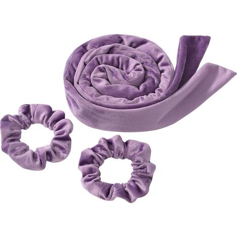 Bandeau à bigoudis sans chaleur pour femmes, ruban pour boucles sans chaleur avec chouchous, bigoudis à nœud papillon pour des boucles parfaites pour la nuit (1/5)