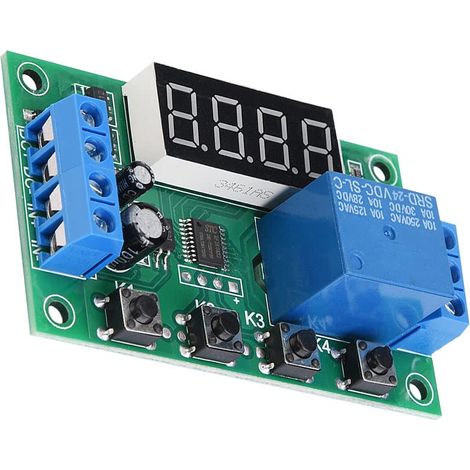 Module de relais temporisé réglable avec affichage LED, 24 (1/5)