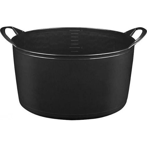 Panier Souple - 15 L - Noir - Empilable - 2 Poignées - Usage Multiple (1/2)