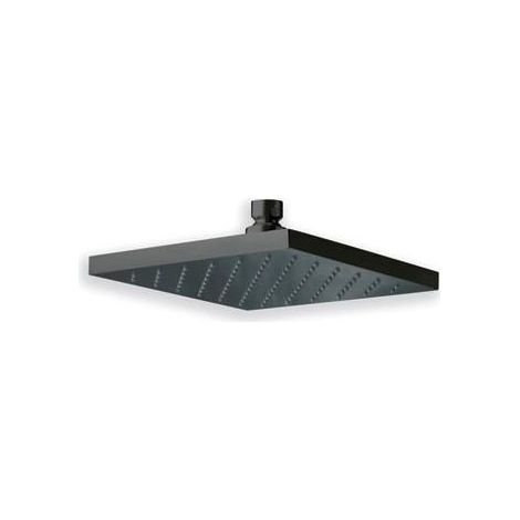 Pomme de douche laiton 18 cm BLACKMAT QUADRI - CRISTINA ONDYNA PD01613 (1/2)