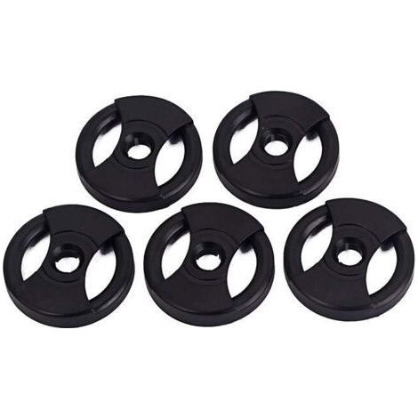 Adaptateur 45 RPM pour platine vinyle 7 "Universal Record Pack de 5 (Noir) (1/5)