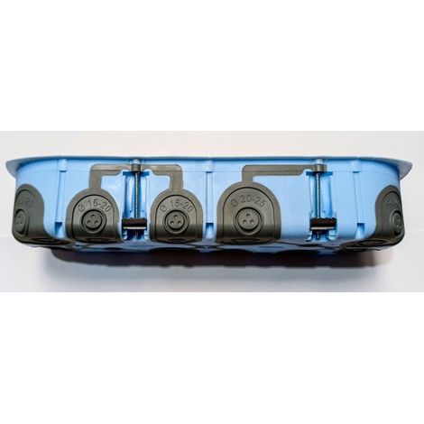 Confezione da 10 scatole di derivazione triple da incasso AIR'metic da 67 mm, 3 moduli, P40, E71, 52266 (1/2)