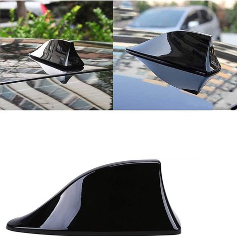 Antenne requin 2 pièces, base d'aile de toit radio auto pour SUV camion fourgon, ultra fonctionnelle avec adhésif (1/5)
