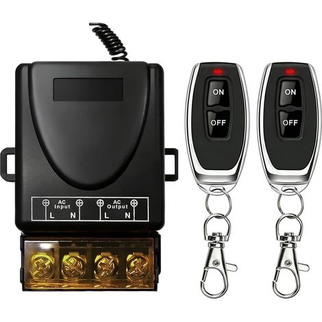433MHz Interrupteur de Télécommande ON-OFF Sans Fil 2900W, AC 240V 230V 220V 30A Commutateur de Télécommande pour Lumière Appareils Ménagers Pompe à Eau Irrigation Agricole (1/5)