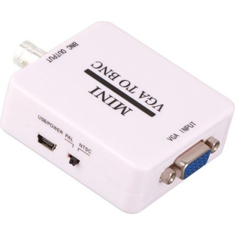 adaptateur vidéo HDTV adaptateur VGA vers BNC convertisseur HD Convertisseur vidéo USB Mini HD VGA vers BNC (1/4)