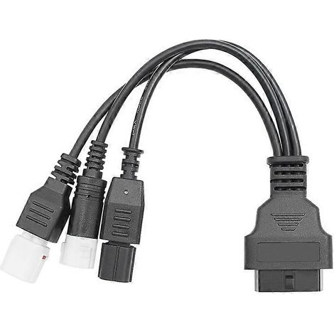 Adaptateur OBD2 3 en 1 pour câble OBD2 Yamaha 3 broches/4 broches et Honda 6 broches (1/5)
