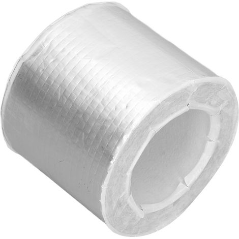 Ruban adhésif butyle en feuille d'aluminium 5 m, étanche, anticorrosion, pour la réparation des fissures de toiture et des ruptures de canalisations. (1/5)