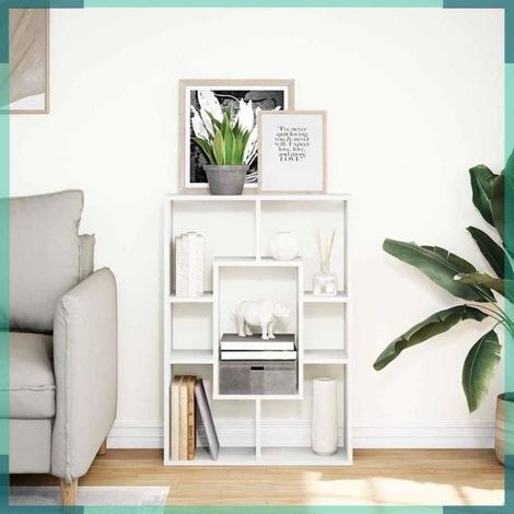 Bibliothèque - 858138 - Blanc - Bois d'ingénierie - 63 x 20 x 90 cm (1/5)