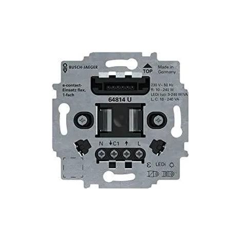 Busch-Jaeger e-contatto flessibile 1-faccia 64814 U per il controllo dell'illuminazione