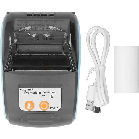 Imprimante thermique Bluetooth sans fil 58 mm pour reçus, imprimante portable pour l'industrie du vêtement et les commerces