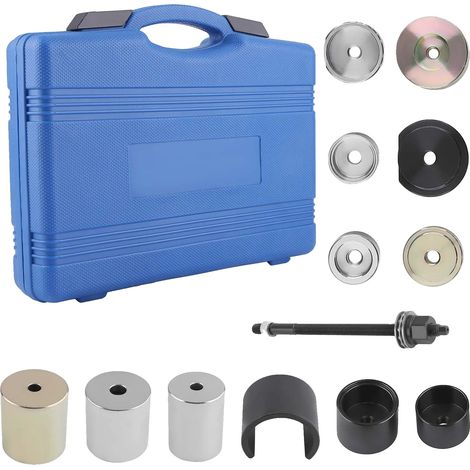 Extractor de rótulas, construcción de acero resistente, 30 cm de largo, compatible con modelos de coches de lujo, eficaz para componentes del eje trasero, diseño fácil de usar. (1/5)