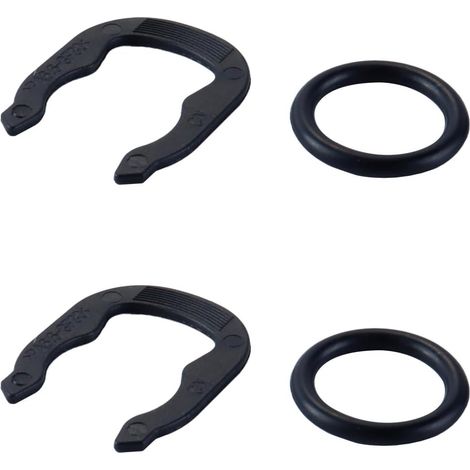 2 Pcs U Clips for Coolant Temperature Sensor 032121142 Plastic Black Automotive Parts Compatible with Audi A4 A6 Q3 Q5 Q7 VW CC Golf Skoda (1/5)