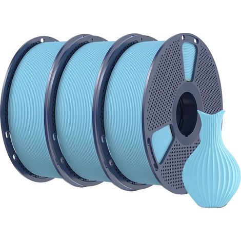 Filamento per stampante 3D ad alta velocità, avvolto ordinatamente, colore azzurro cielo HSMPLA. (1/2)