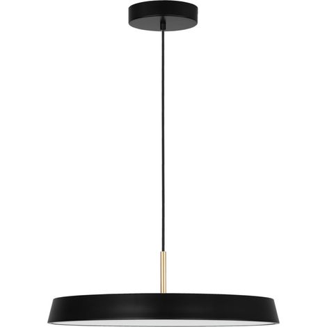 Merano Hampton Plafonnier LED Intégré Aluminium Noir Mat LED 41W 2693Lm 3000K