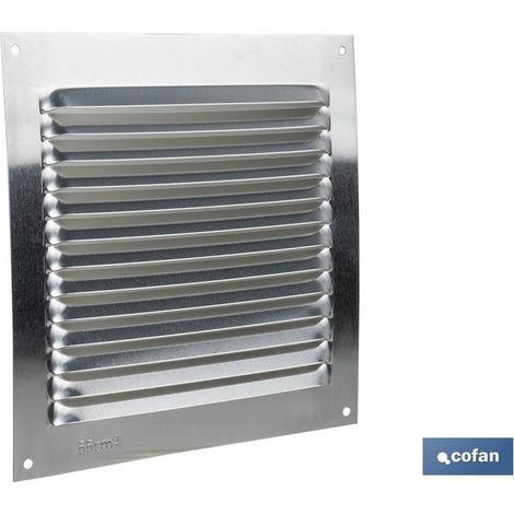 Pack de 5 grilles de ventilation en aluminium 15 x 15 cm