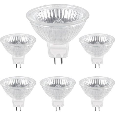 GU5.3 35W 12V Halogenlampe, 400lm Warmweiß 2700K, dimmbar, MR16 Halogen-Spotlampe, 6er-Pack (1/5)