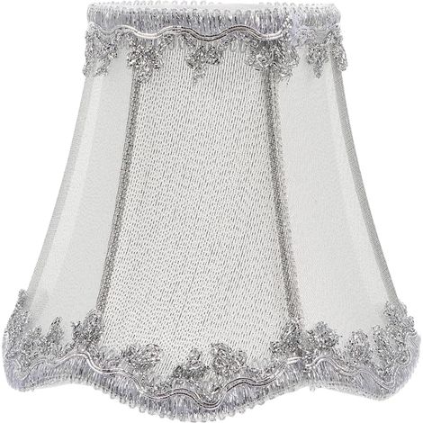 Abat-jour à pince - petit abat-jour - suspension en jute - abat-jour en tissu style champêtre - convient pour remplacer un abat-jour de suspension de table à manger, une applique ou un lampadaire - 7, (1/5)