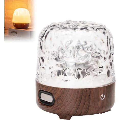 Projecteur veilleuse vague océanique, lampe LED champignon 16 couleurs avec télécommande et haut-parleur Bluetooth pour chambre et salon (1/5)