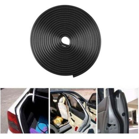 Bande d’étanchéité en caoutchouc noir – 5 m, anti-collision pour portière de voiture, protection du bord de porte (1/5)