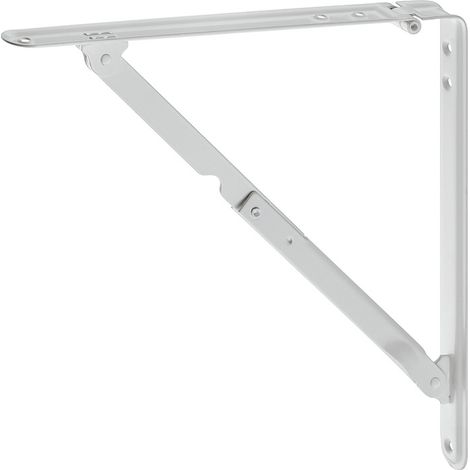 Console pliante acier blanche 430x410mm 60kg par paire - 287.40.742