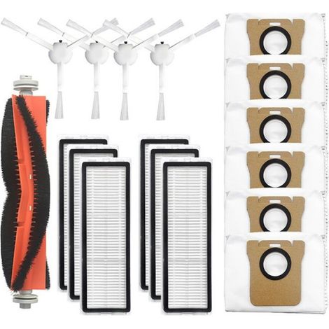 Brosse Principale - Brosse Latérale - Filtre - Sac À Poussière - Pour Robot Aspirateur Xiaomi Mi 1 - Lot De Remplacement Complet (1/5)