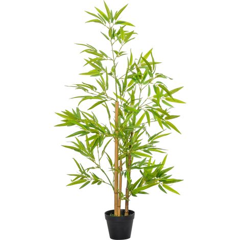 Plante artificielle bambou décorative 120 cm avec pot pour intérieur (1/5)