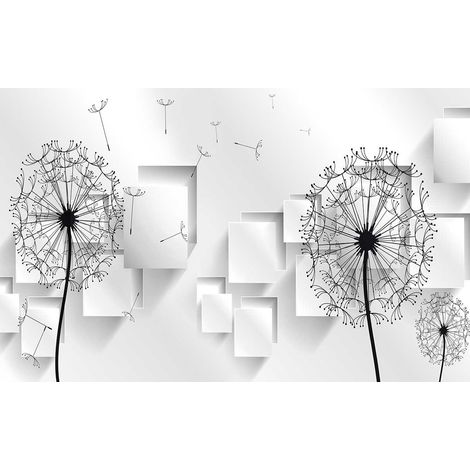 Tableau graphique pissenlits graphiques - 80x50 cm (1/5)