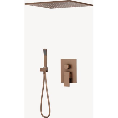 Pannello doccia a soffitto Oro rosa spazzolato - Sirius