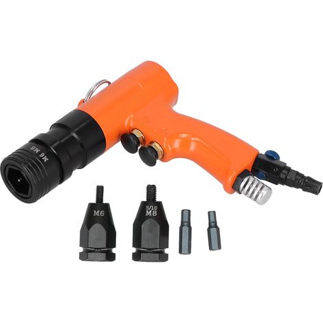 Pistolet à riveter pneumatique, pistolet à riveter en acier allié de qualité industrielle, décoratif. (1/5)