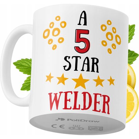 Tazza divertente e umoristica per saldatore, ideale per caffè e tè, con grafica e testo divertenti. Perfetta per compleanni, onomastici e festività. Tazza premium per occasioni speciali, per casa, uff (1/5)