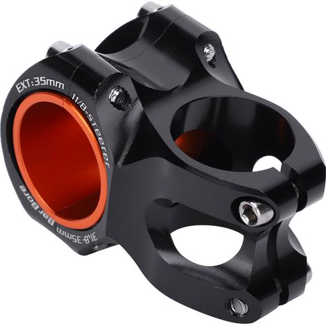 Potence de vélo de montagne 35 mm en alliage d'aluminium, potence courte pour la plupart des vélos, noire (1/5)
