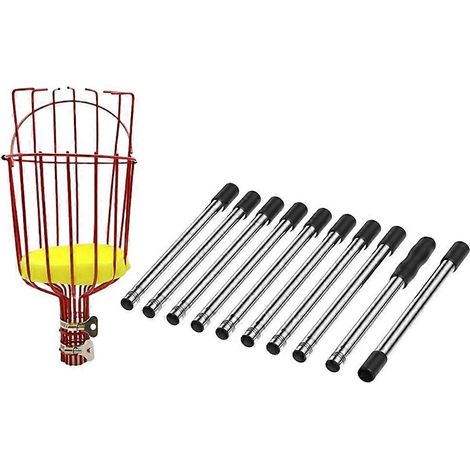 4M fruit Picker Cage Shaped fruit Head Picking Peach Loquat Pear fruit outil Removable fruit Picker pour Farm Gardens (1/5)