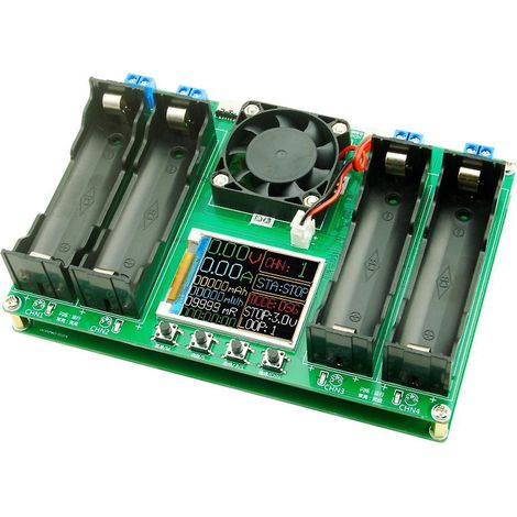 Digitalanzeige Batteriekapazitäts- und Innenwiderstandstester, digitaler Lithium-Batterieleistungsdetektor M