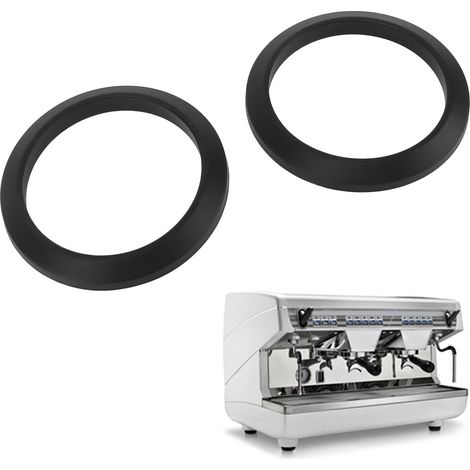 Joint de tête de brassage pour machine à café - Nuova SIMONELLI Appia, Générations 1 & 2, Life - Silicone alimentaire résistant à haute température, set de 2 pièces (1/5)