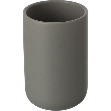 Portaspazzolino in ceramica grigio linea Oslo Feridras (1/3)