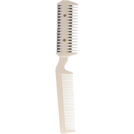 Peigne de toilettage pour animaux, peigne de coupe pour poils d'animaux avec rasoir de toilettage à 2 lames (1/2)