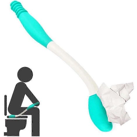Long Distance Comfort Toilet Wiping Tool,Self-Service Bathroom Bottom Wiping Tool for People with… (1/5)