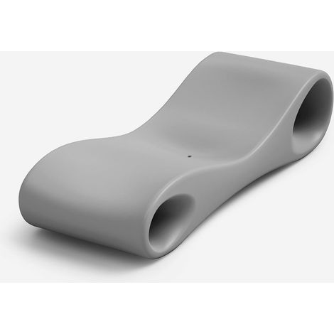Lettino prendisole di design in polietilene outdoor Slice - Ferro (1/4)