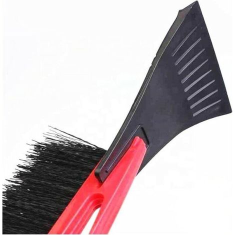 Lot de 2 brosses à neige pour pare-brise avec grattoir à glace et manche long, adaptées pour voiture, camionnette et camion (1/4)