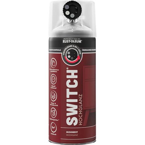 Rust-Oleum Sprühlack Switch 400 ml mohnrot hochglanz Lackspray