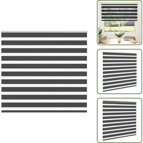 vidaXL Store zèbre noir 160x150 cm largeur du tissu 155,9 cm polyester