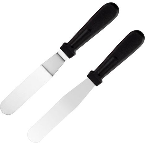 2 Pièces Spatule Dissolvant De Gâteaux En Acier Inoxydable, Accessoires De Cuisson, Outils De Fabrication De Gâteaux, Ustensiles De Cuisine Multifonctionnels (1/5)