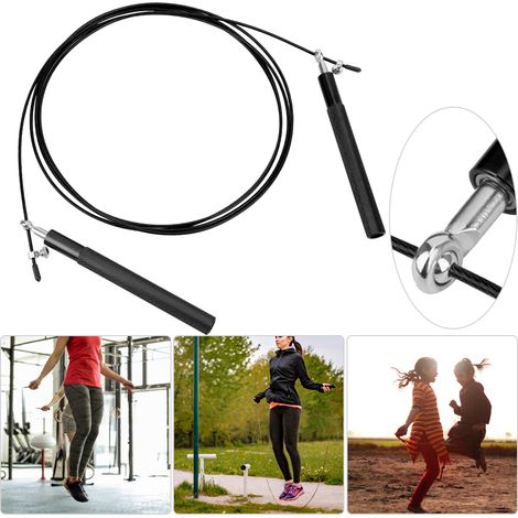 Corde à Sauter Professionnelle en Aluminium avec Poignées Anti-Dérapantes - Fitness et Cardio à Domicile (1/5)