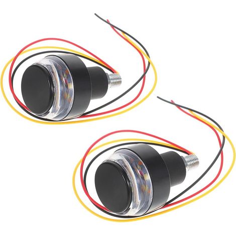 Feux Clignotants LED pour Moto, Indicateurs D’extrémité de Barre (1/5)
